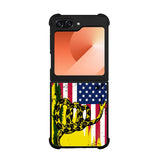 American Gadsden Flag Worn Case Samsung Galaxy Z Flip 6 5G BC2229