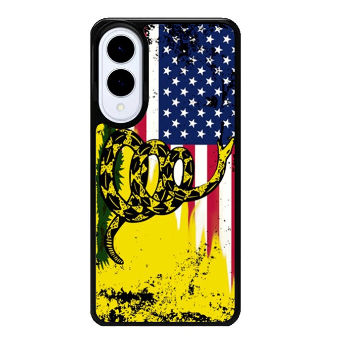 American Gadsden Flag Worn Samsung Galaxy S25 Edge Case Case