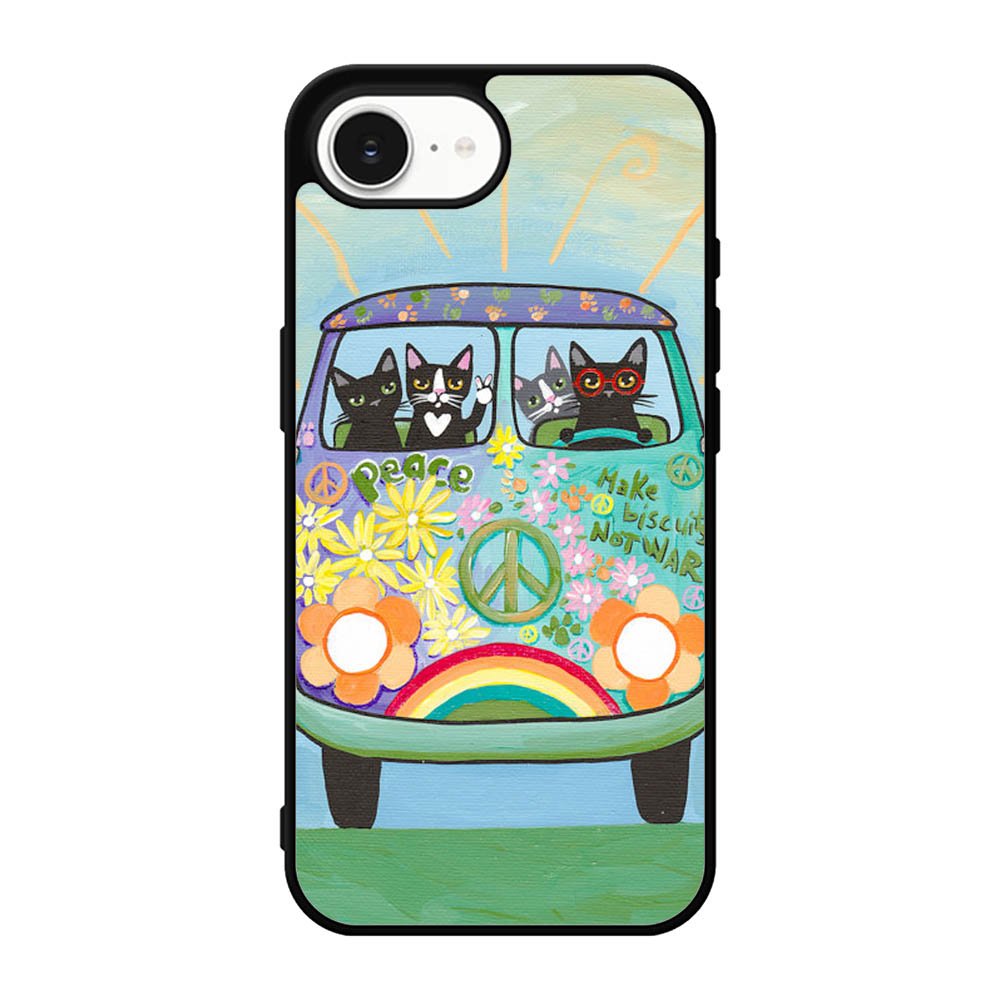Hippie Cats Road Trip! iPhone 16e Case BC2137