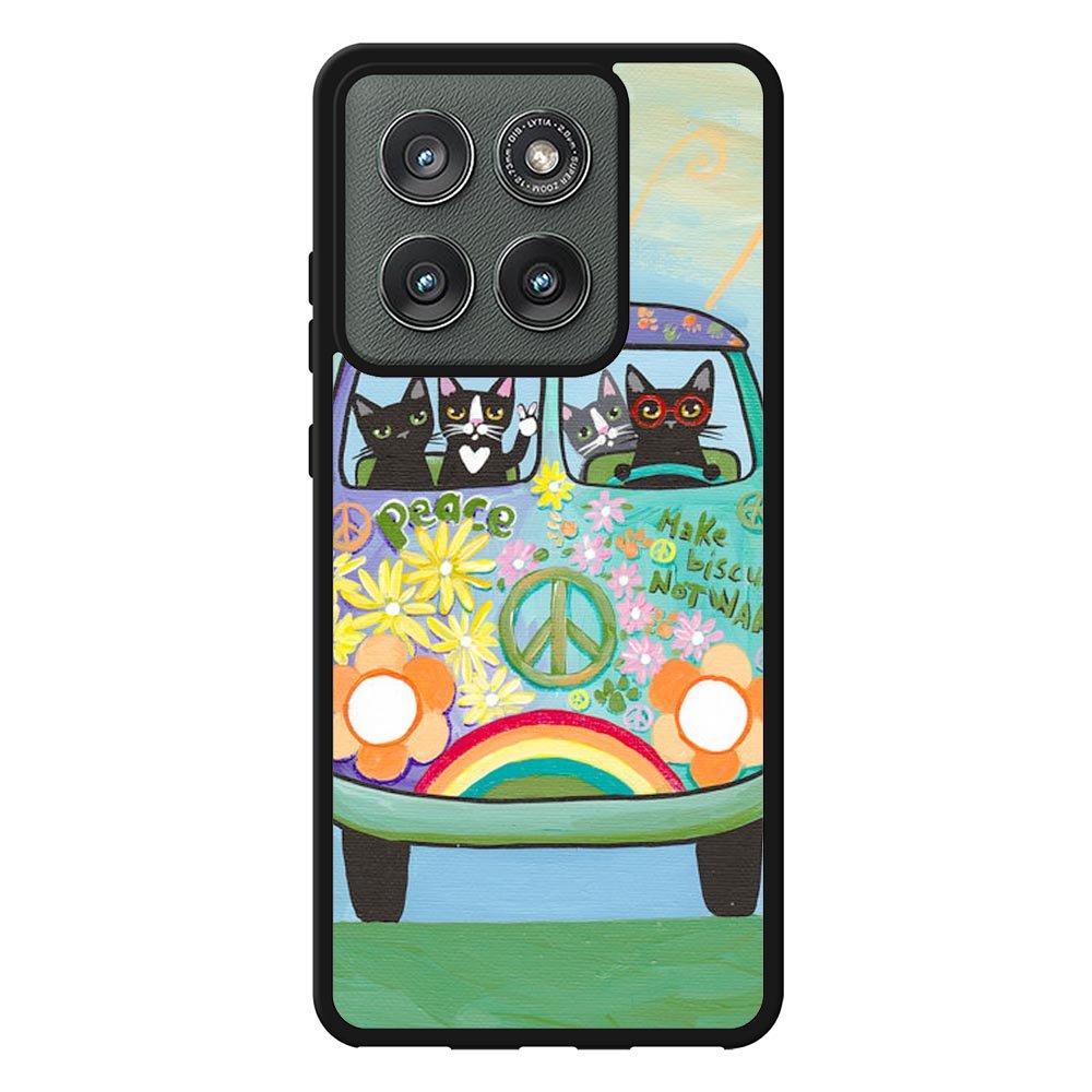 Hippie Cats Road Trip! Case Motorola Moto Edge 2025 BC2137