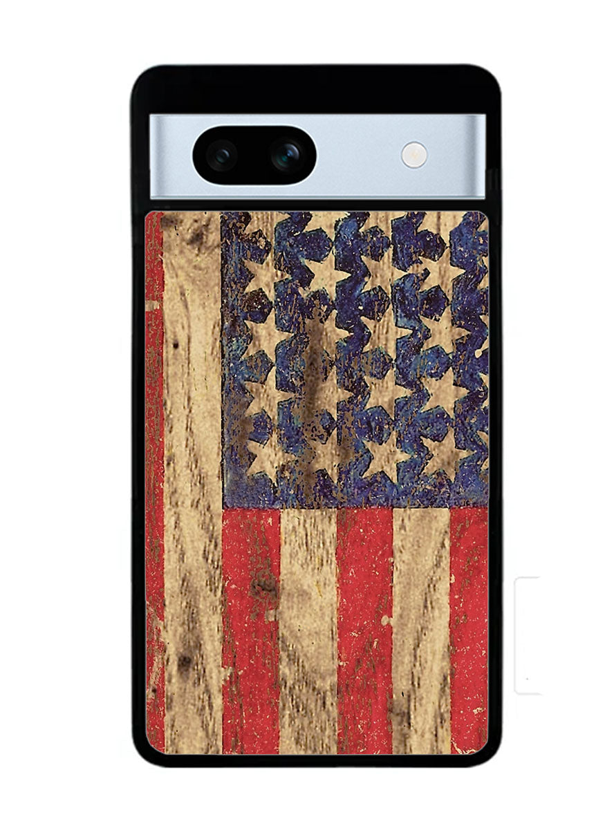 Vintage Patriotic American Flag Google Pixel 7A Case