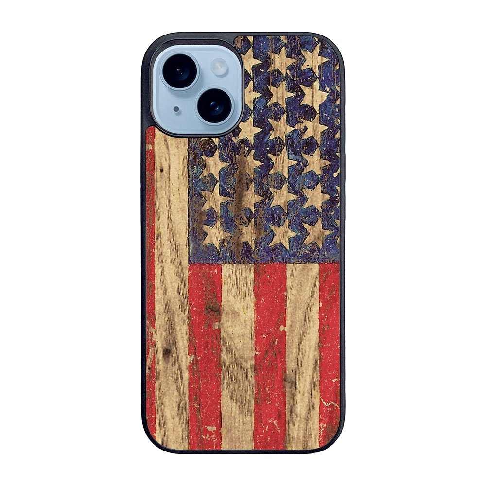 Vintage Patriotic American Flag Case iPhone 15 Plus BC1992