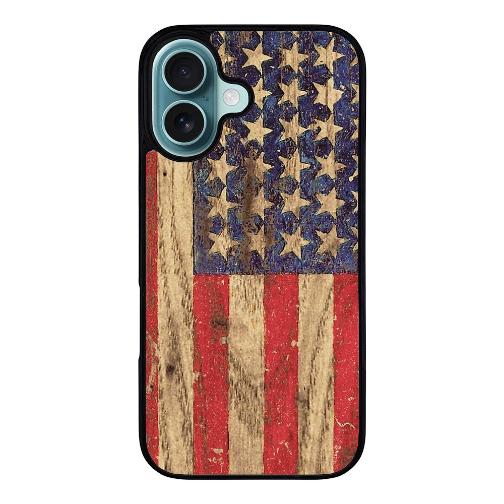 Vintage Patriotic American Flag Case iPhone 16 Plus BC1992