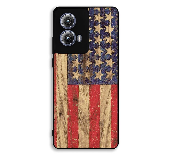 Vintage Patriotic American Flag Motorola Moto Edge 2024 Case FE7203