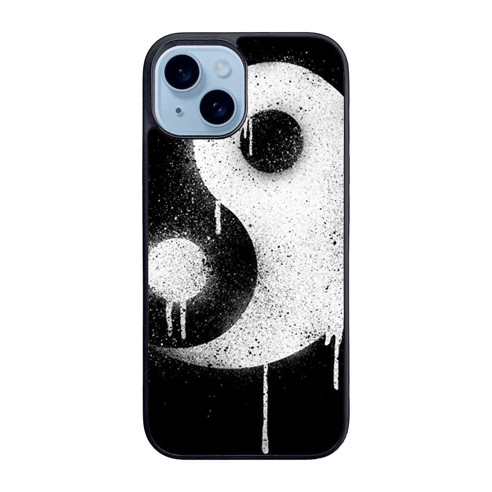 Yin Yang Spray Paint Case iPhone 15 BC1974