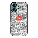 Youtube Art Prints Case iPhone 16 Plus BC1975