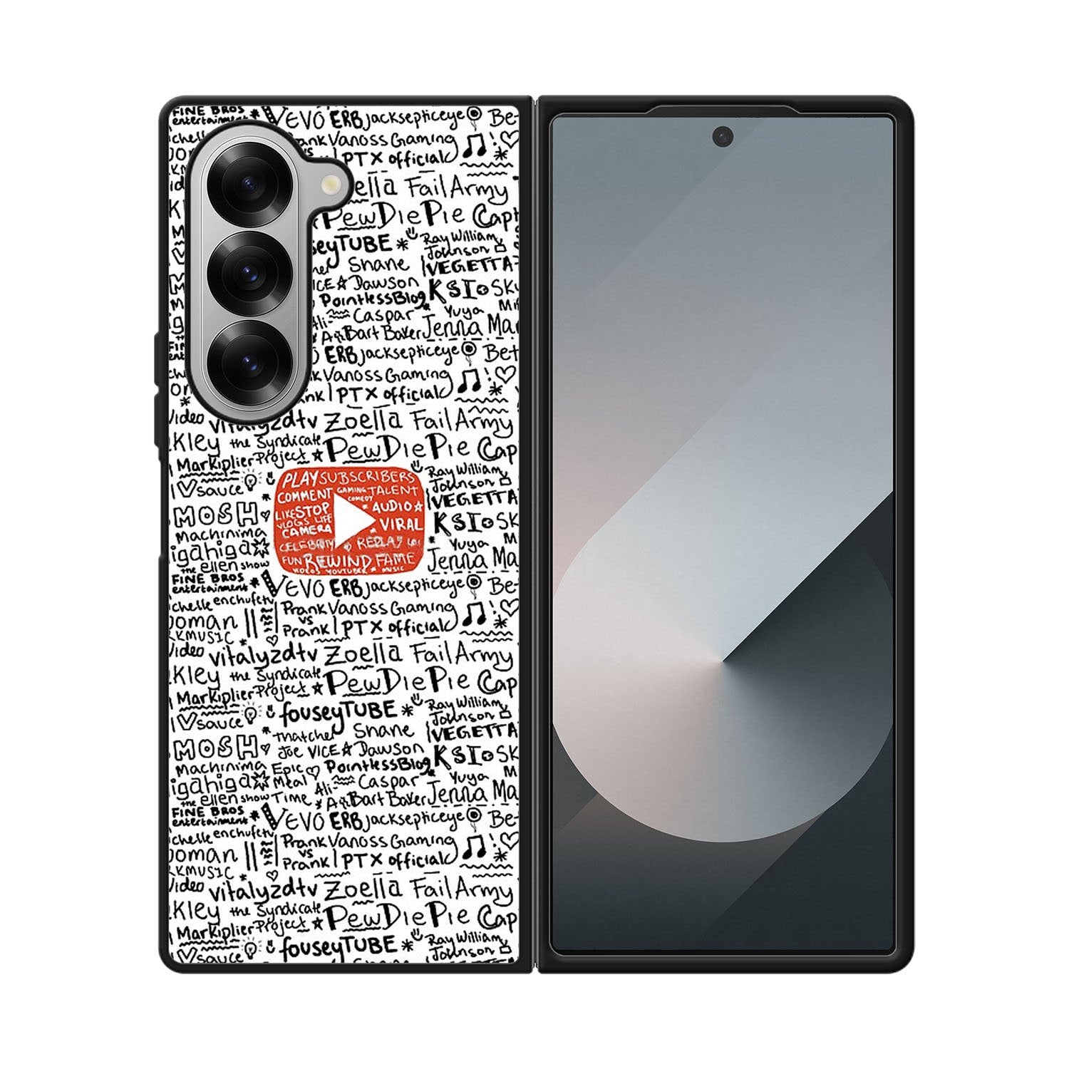 Youtube Art Prints Case Samsung Galaxy Z Fold 6 5G BC1975