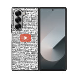 Youtube Art Prints Case Samsung Galaxy Z Fold 6 5G BC1975