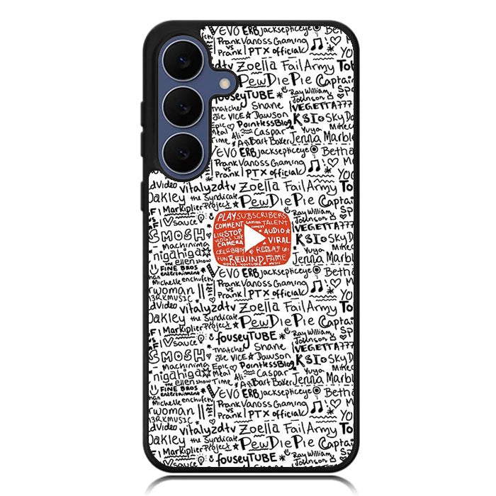 Youtube Art Prints Samsung Galaxy S25 FE Case BC1975
