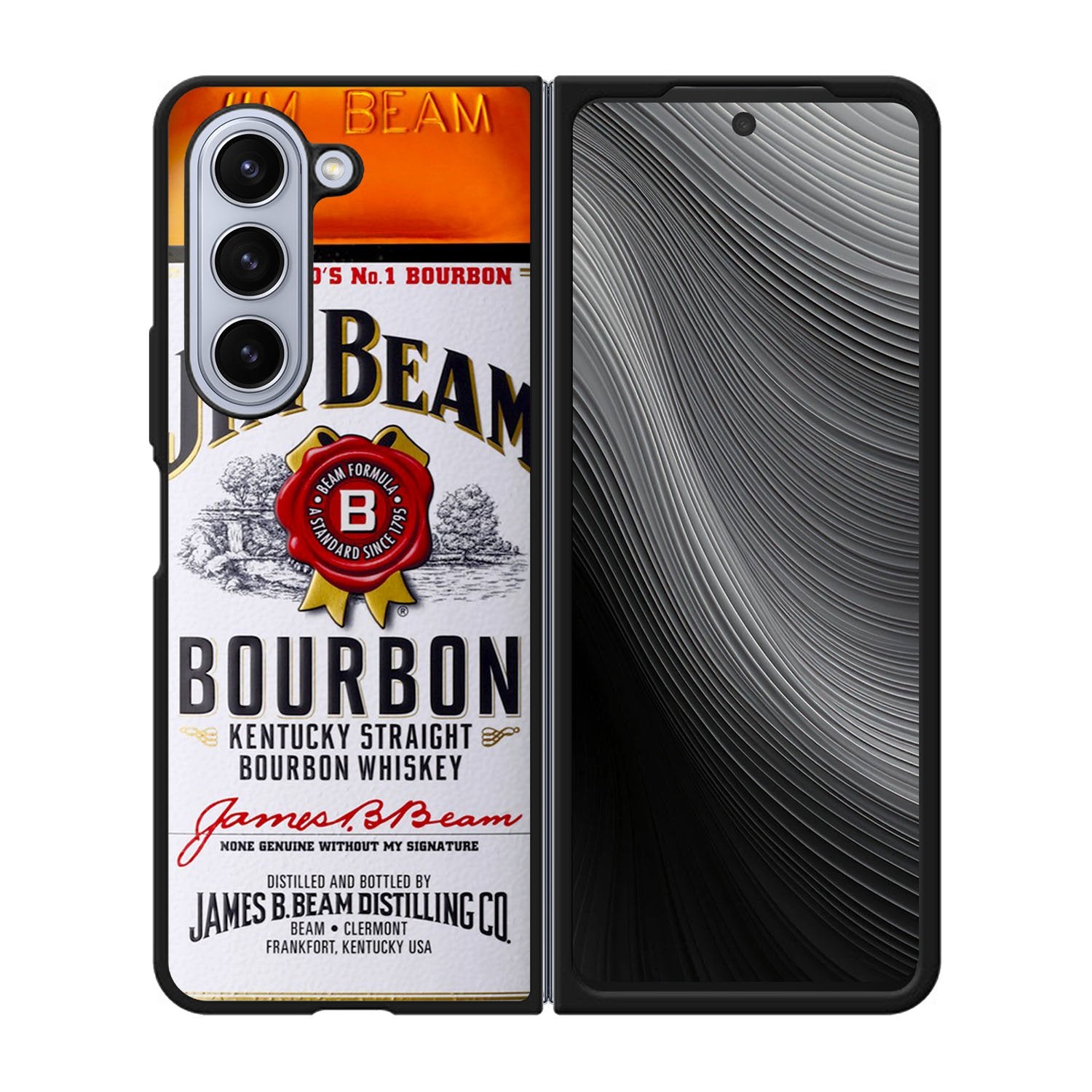 Jim Beam Bourbon Case Samsung Galaxy z Fold 5 5G BC2152