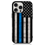 Police Blue Line Flag Case iPhone 16 Pro BC2025