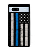 Police Blue Line Flag Google Pixel 7A Case