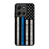 Police Blue Line Flag Motorola Moto G 5G 2025 Case BC2025