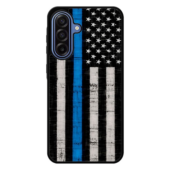Police Blue Line Flag Samsung Galaxy A17 5G Case BC2025