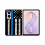 Police Blue Line Flag Samsung Galaxy Z Fold 8 Case BC2025