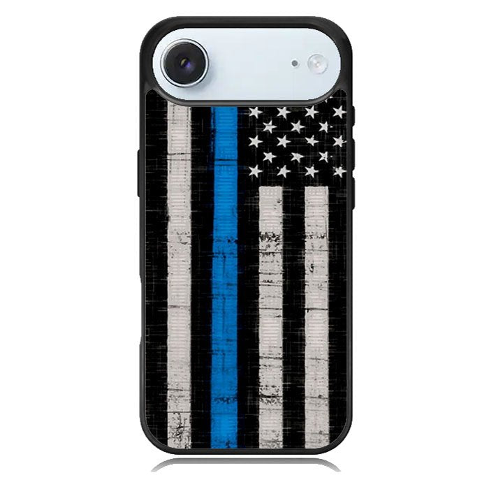 Police Blue Line Flag iPhone 17 Air Case BC2025