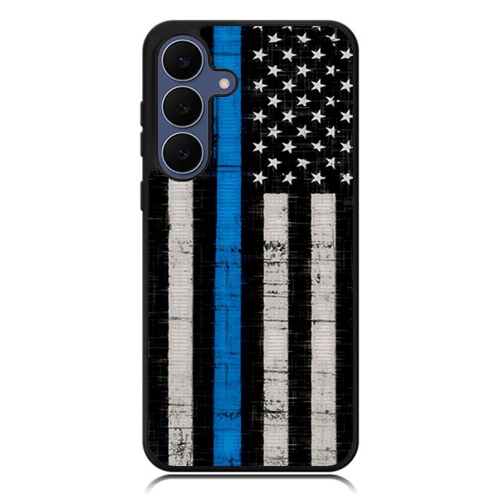 Police Blue Line Flag Samsung Galaxy S25 FE Case BC2025