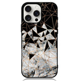 Marble Polygon Pattern Case iPhone 16 Pro Max BC2060