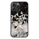 Marble Polygon Pattern Case iPhone 15 Pro Max BC2060