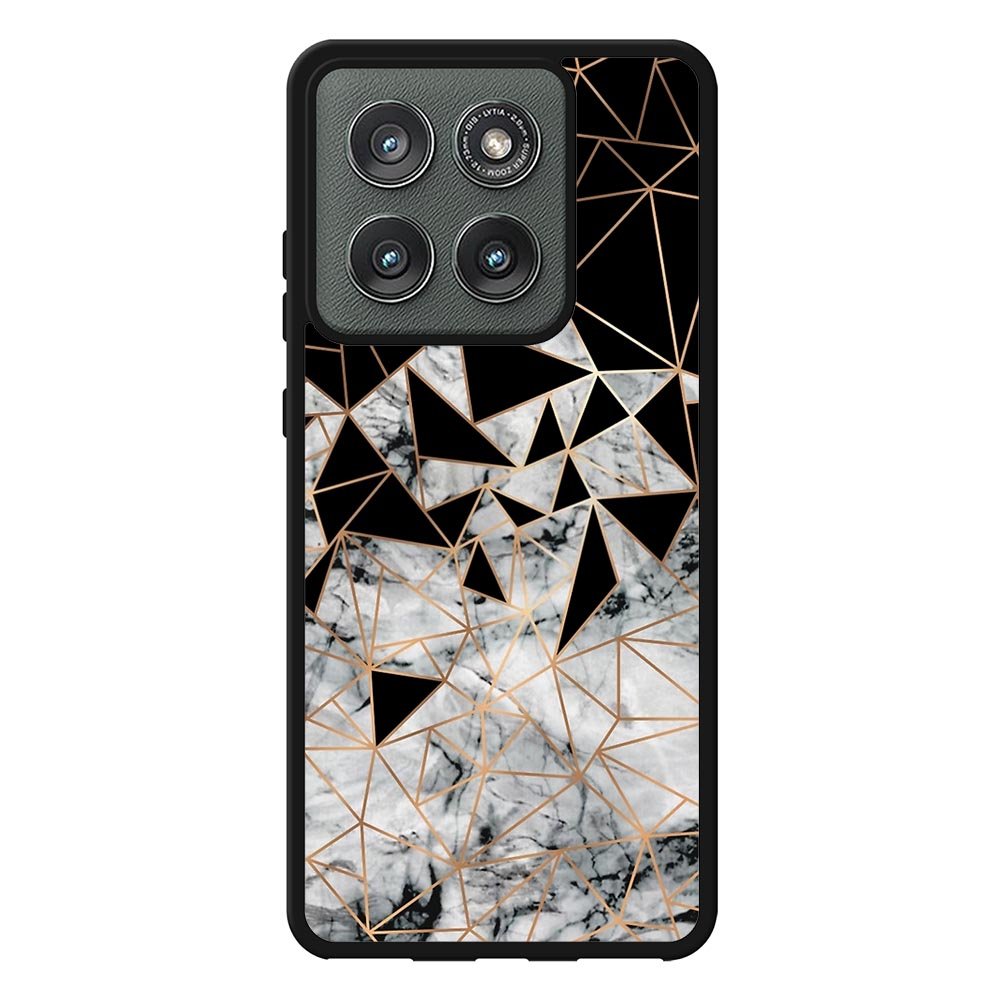 Marble Polygon Pattern Case Motorola Moto Edge 2025 BC2060