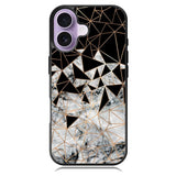 Marble Polygon Pattern iPhone 17 Case BC2060