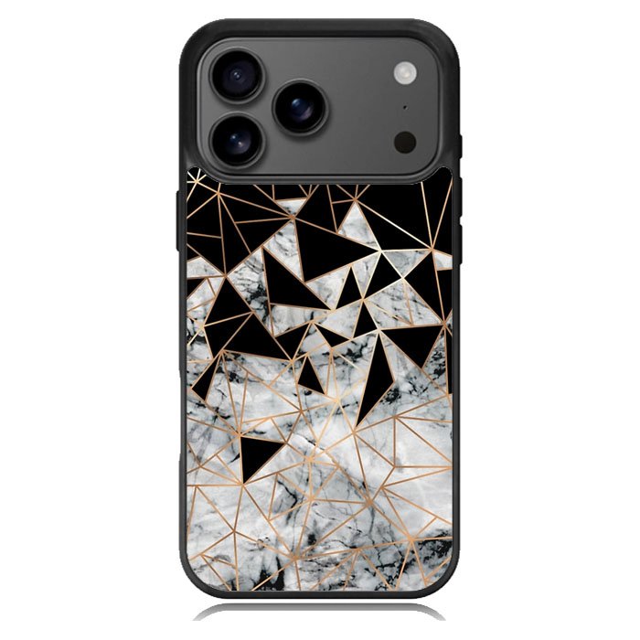 Marble Polygon Pattern iPhone 17 Pro Max Case BC2060