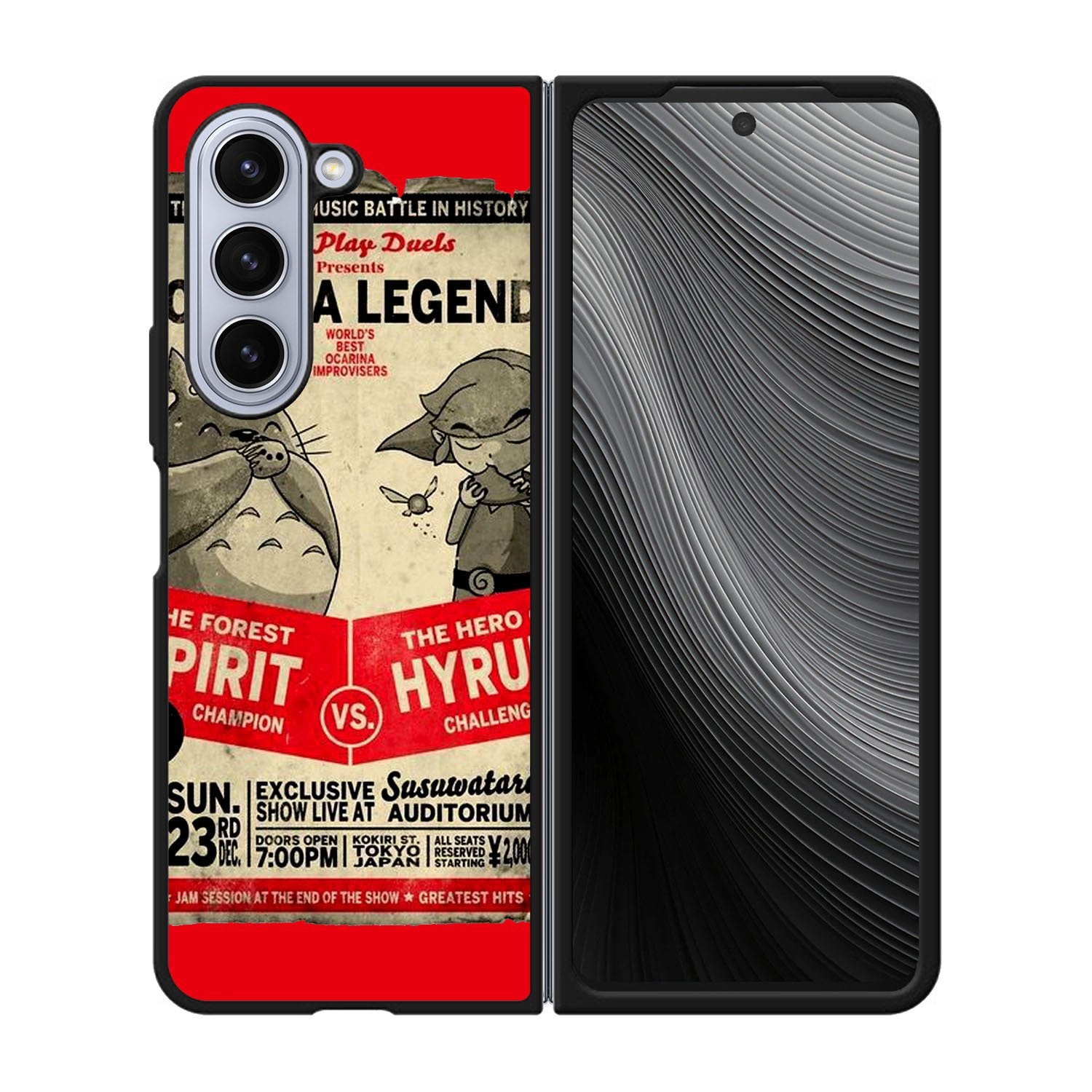 Totoro Zelda Case Samsung Galaxy z Fold 5 5G BC2016