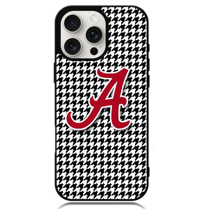 Alabama Houndstooth Crimson Tide Case iPhone 16 Pro BC2276