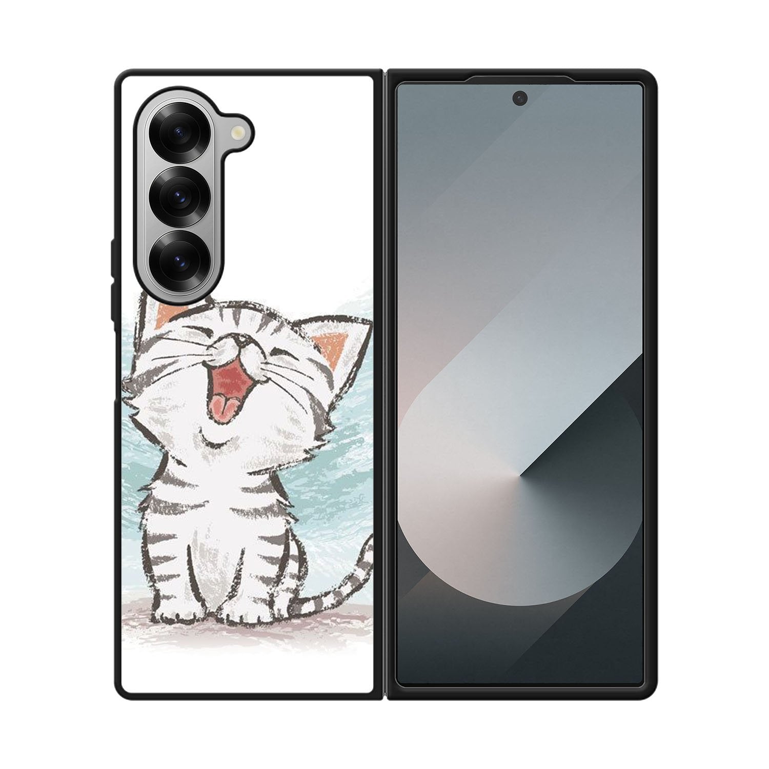 American Shorthair Happy Cat Case Samsung Galaxy Z Fold 6 5G BC2231