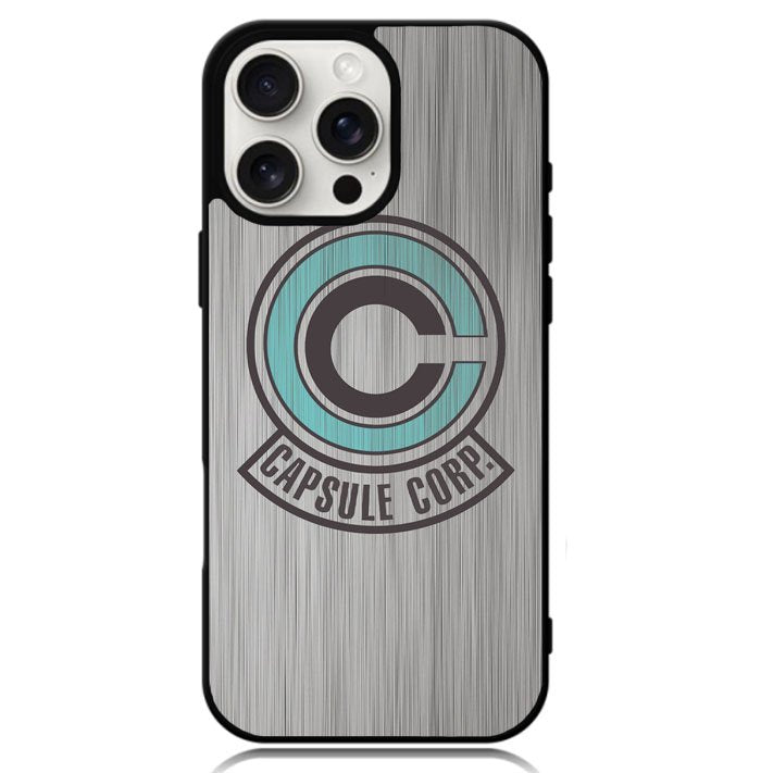 Capsule Corp Metal Logo Dragon Ball Z Case iPhone 16 Pro Max BC2176
