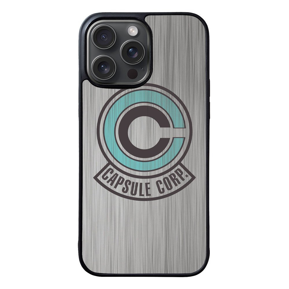 Capsule Corp Metal Logo Dragon Ball Z Case iPhone 15 Pro BC2176