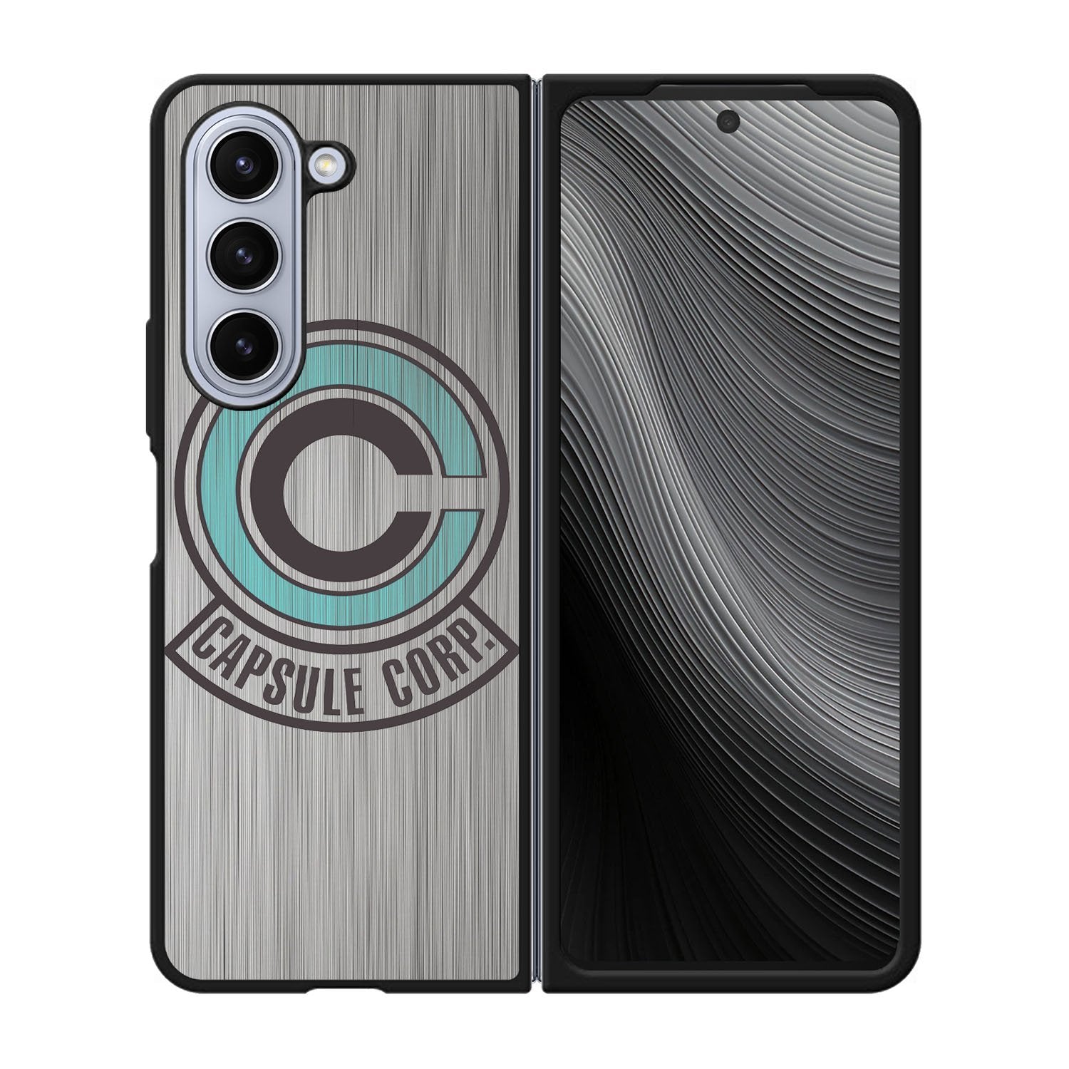 Capsule Corp Metal Logo Dragon Ball Z Case Samsung Galaxy z Fold 5 5G BC2176
