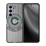 Capsule Corp Metal Logo Dragon Ball Z Case Samsung Galaxy z Fold 5 5G BC2176
