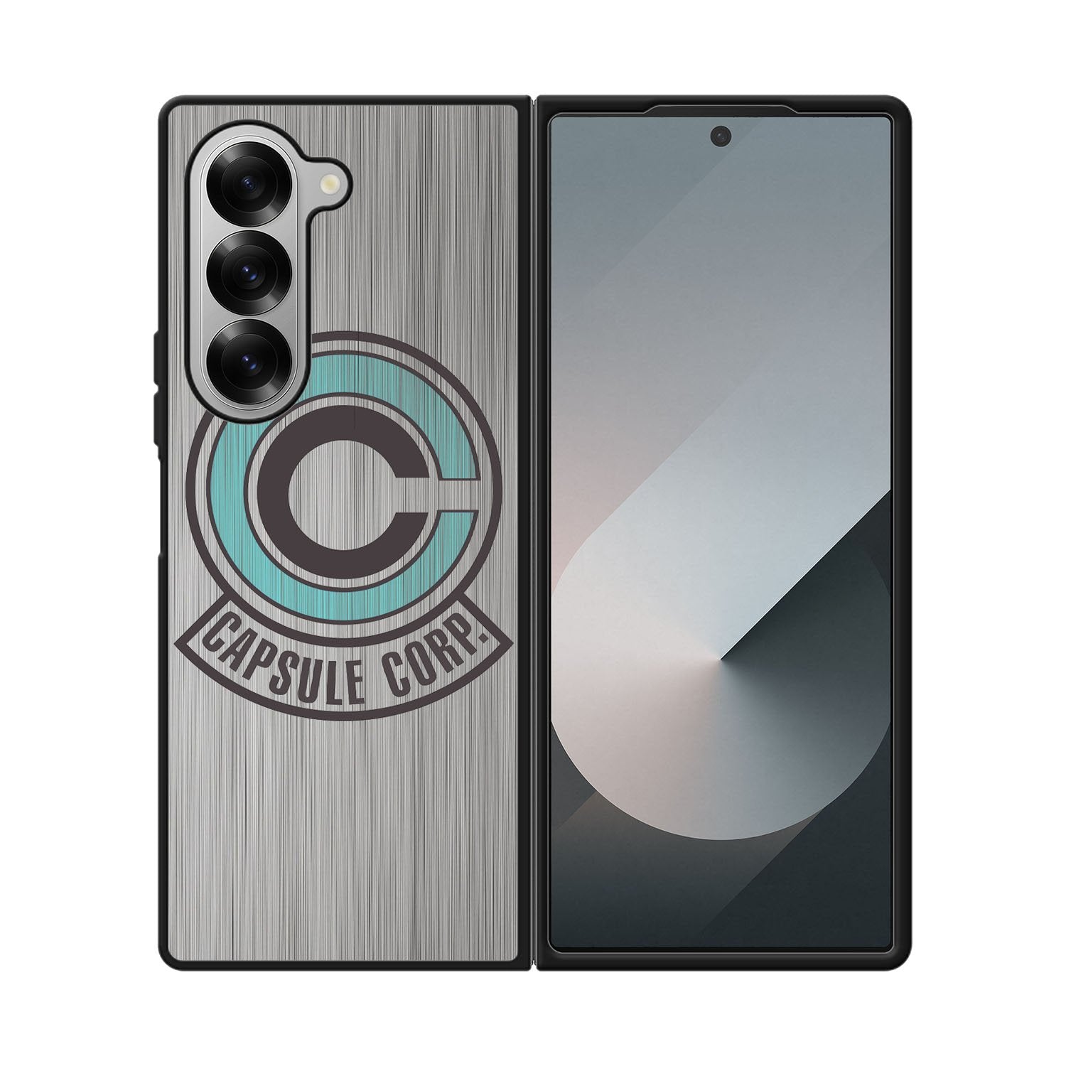 Capsule Corp Metal Logo Dragon Ball Z Case Samsung Galaxy Z Fold 6 5G BC2176