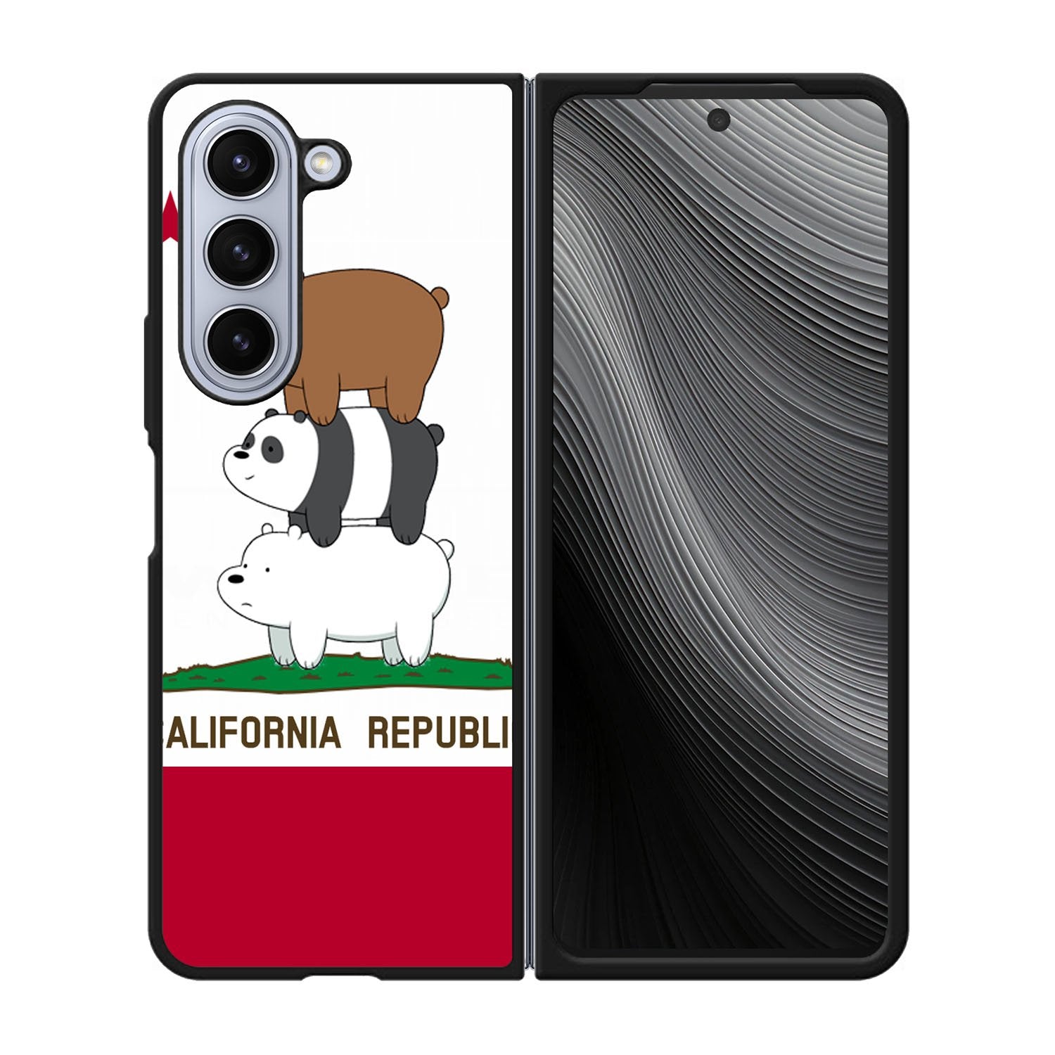 We Bare Bears California Republic Case Samsung Galaxy z Fold 5 5G BC1994