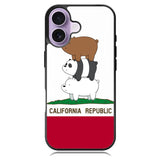 We Bare Bears California Republic iPhone 17 Case BC1994