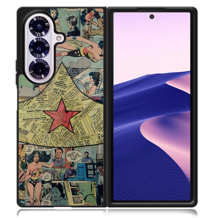 Wonder Woman Collage Samsung Galaxy Z Fold 7 5G Case BC1984