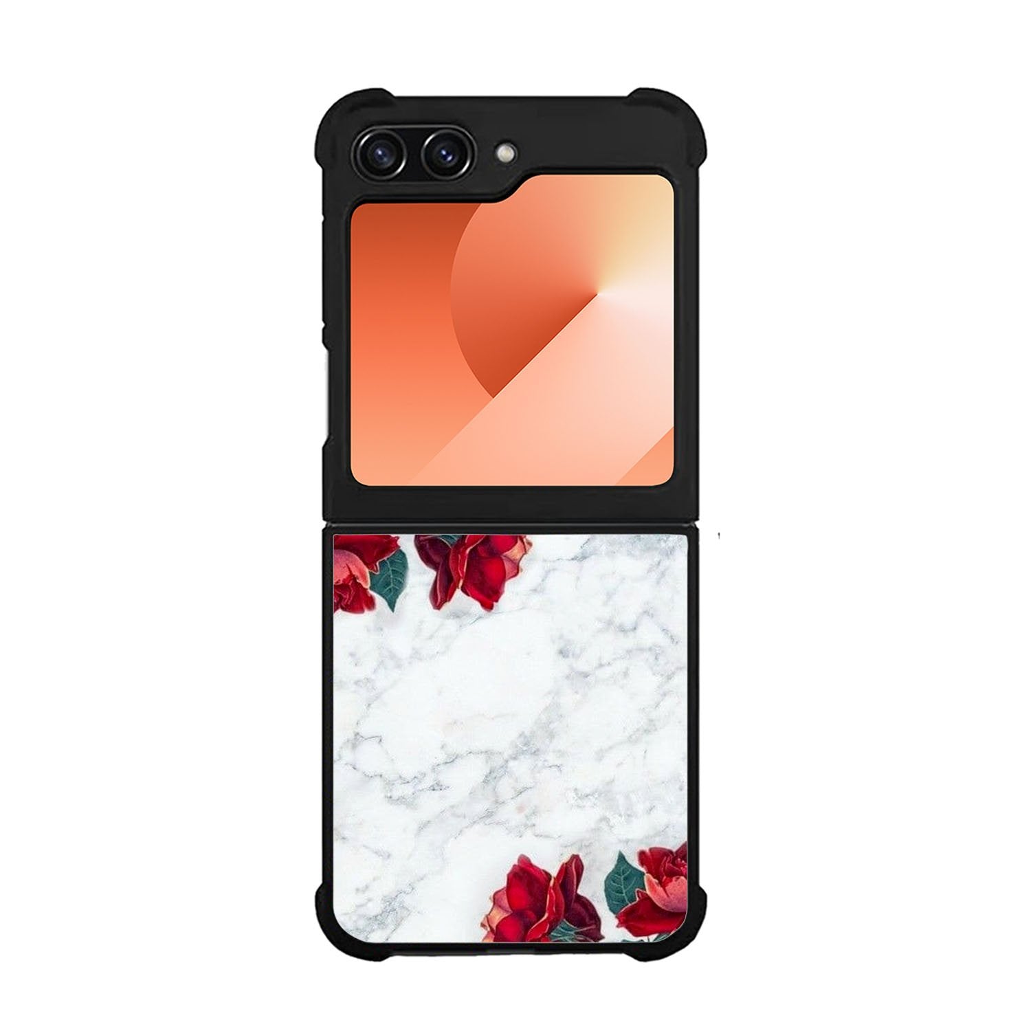 Marble With Roses Case Samsung Galaxy Z Flip 6 5G BC2061