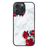 Marble With Roses Case iPhone 15 Pro BC2061