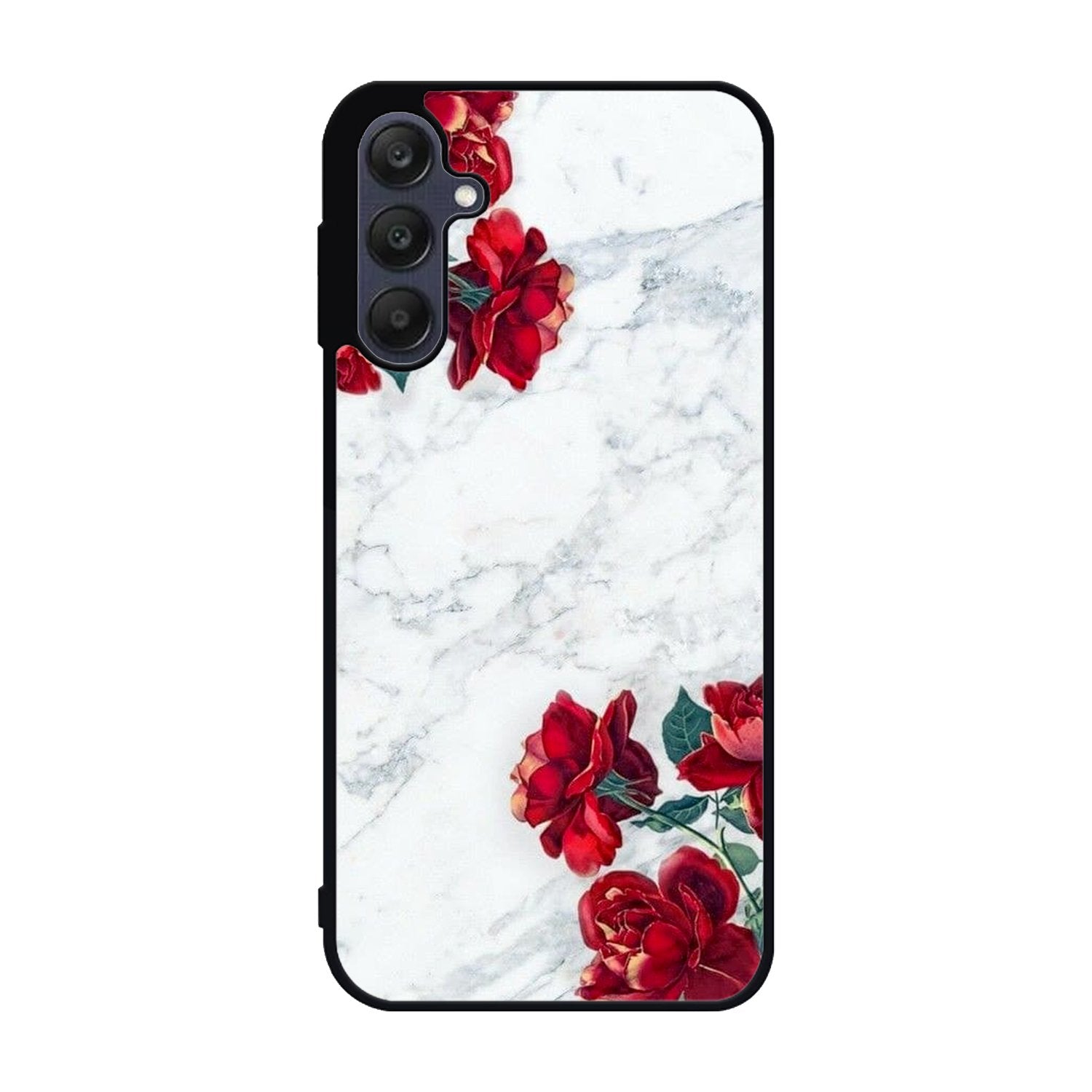 Marble With Roses Samsung Galaxy A25 5G Case BC2061