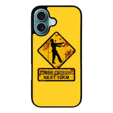 Zombie Crossing Sign Case iPhone 16 Plus BC1977
