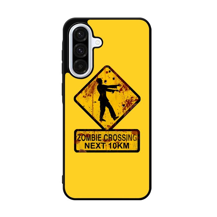 Zombie Crossing Sign Samsung Galaxy A36 Case BC1977