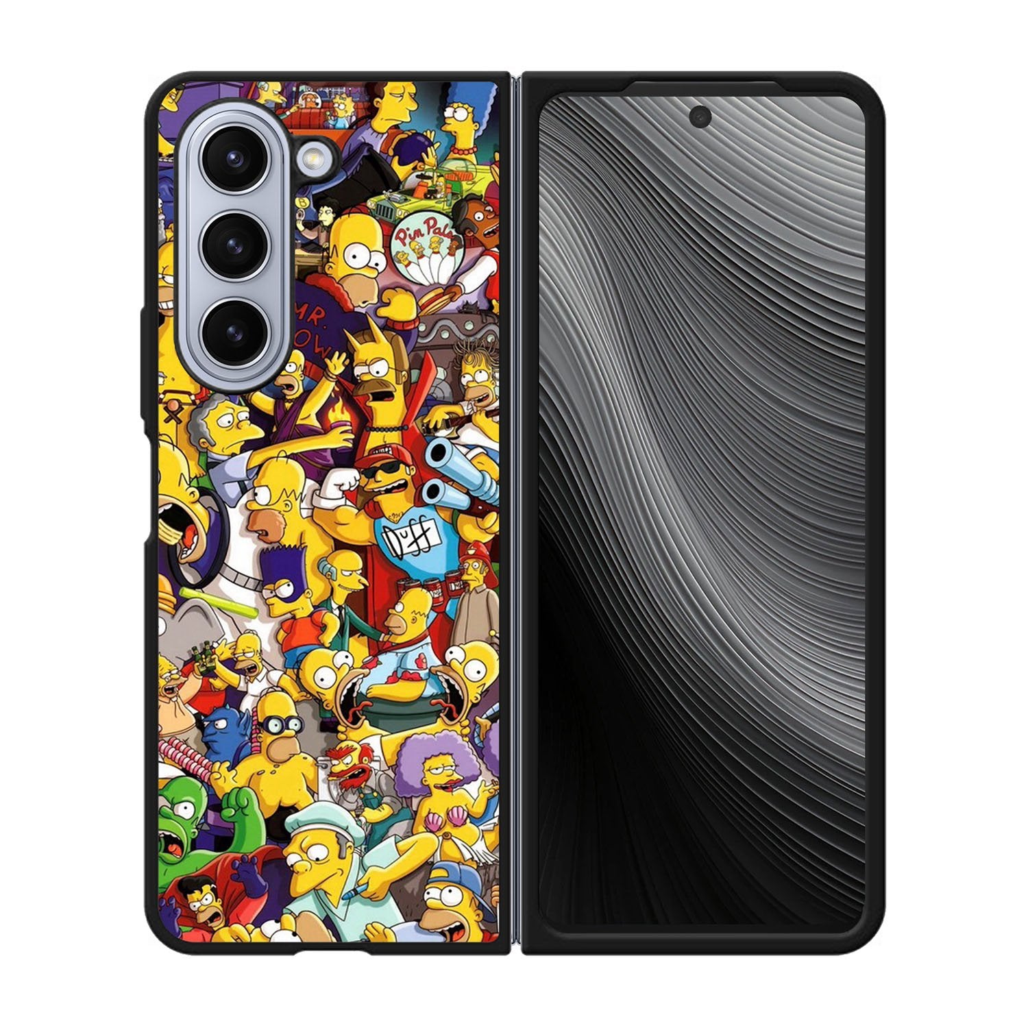 The Simpsons Collage Case Samsung Galaxy z Fold 5 5G BC2010