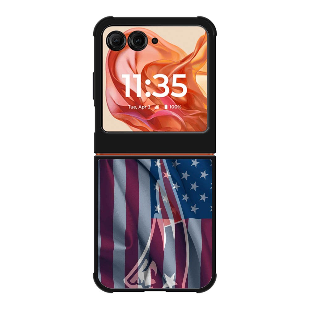 New England Patriots American Logo Motorola Moto Razr 2025/2024 , Moto Razr 60/50 Case BC2082