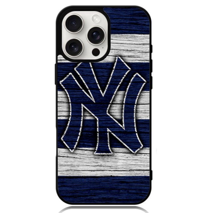New York yankees wood Logo Case iPhone 16 Pro Max BC2087