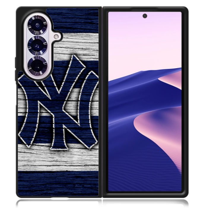 New York yankees wood Logo Samsung Galaxy Z Fold 7 5G Case BC2087