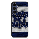 New York yankees wood Logo Samsung Galaxy S25 FE Case BC2087