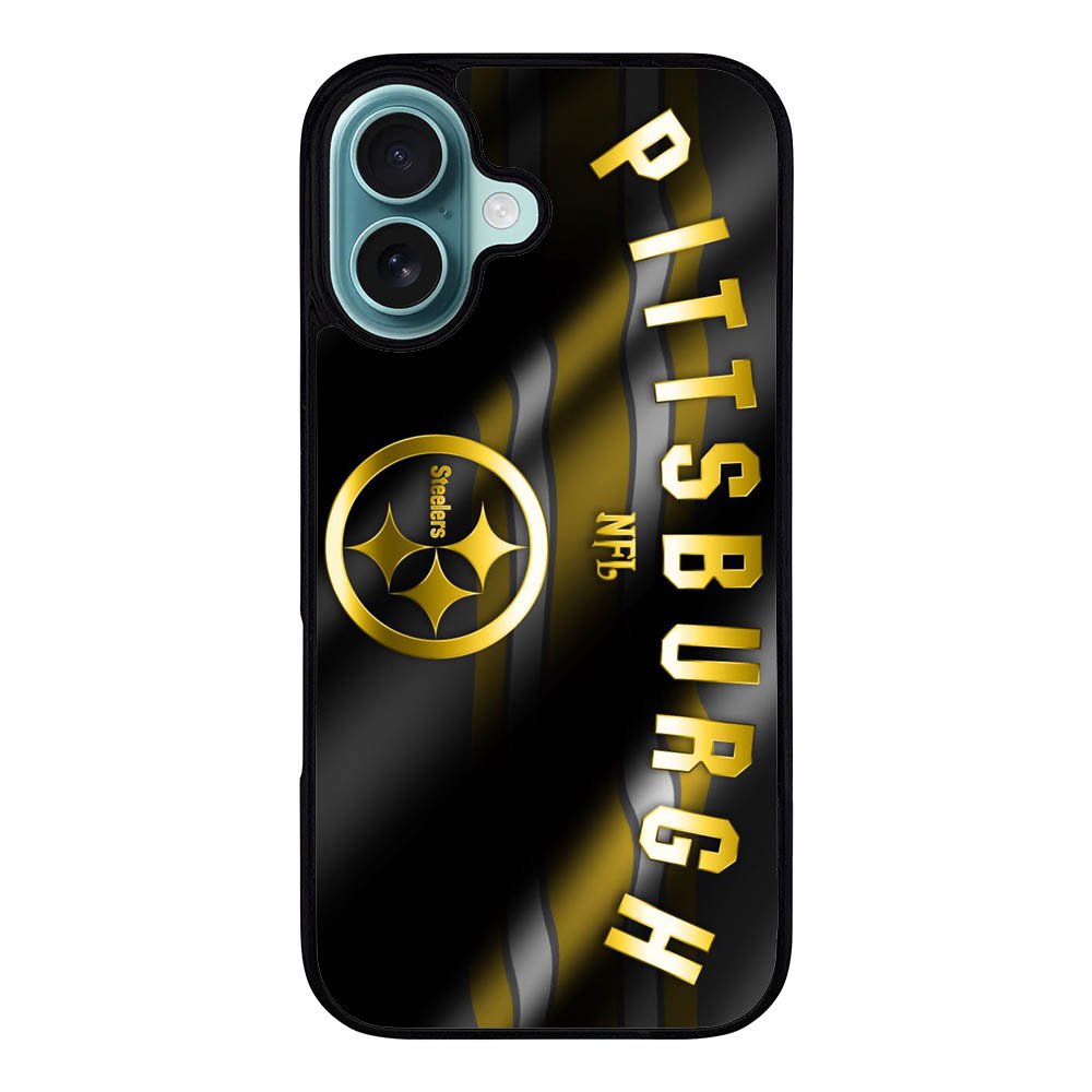 Pittsburgh NFL Gold Case iPhone 16 Plus BC2018