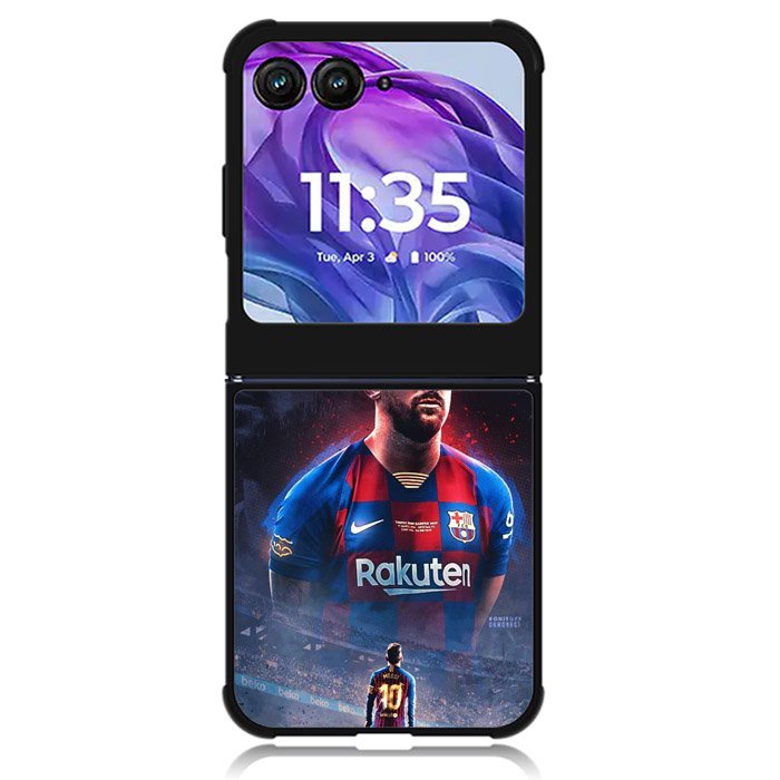 Messi Barcelona 2nd Motorola Moto Razr 2024 , Moto Razr 50 Case