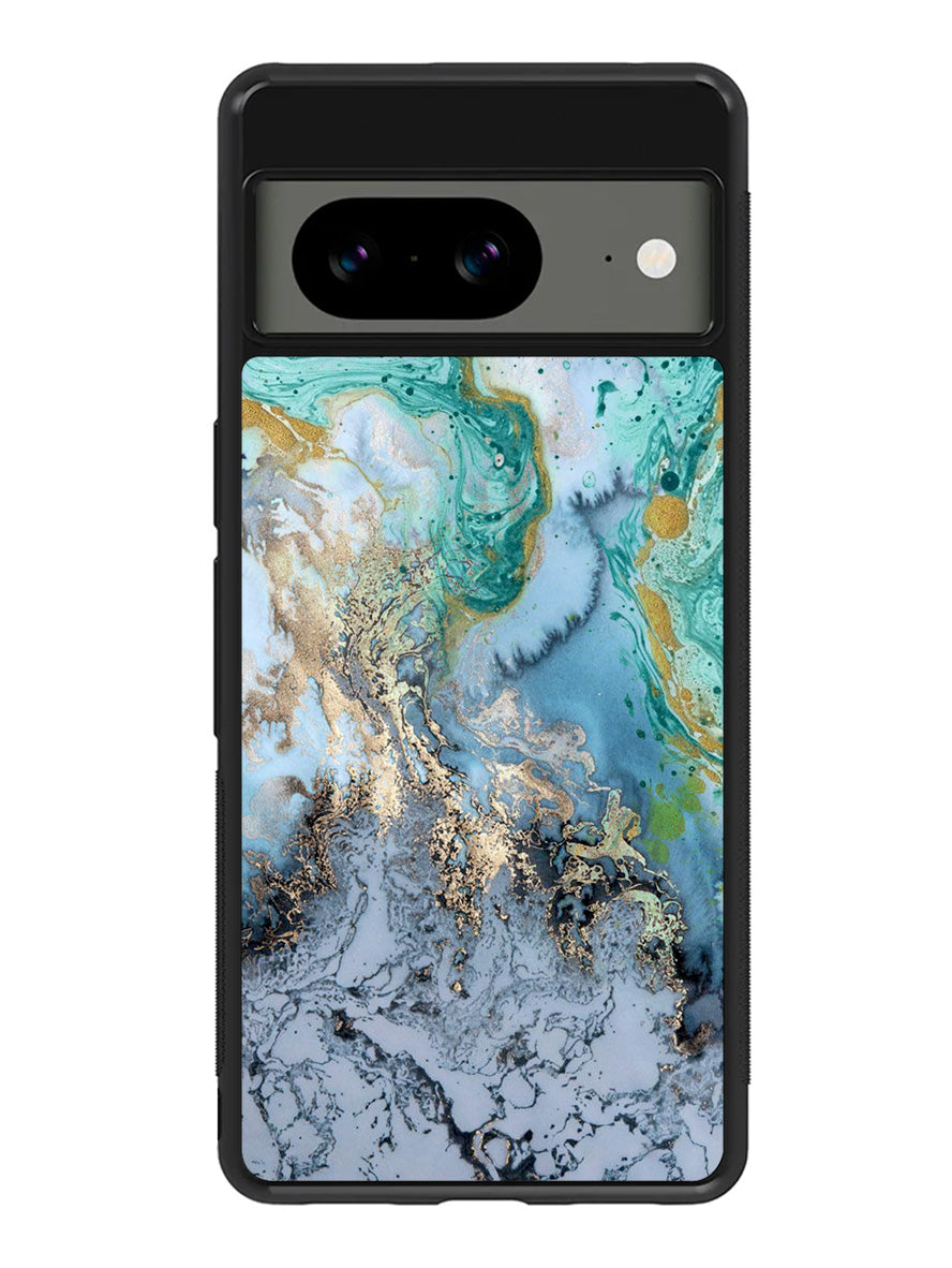 Marble Blue Google Pixel 8a Case